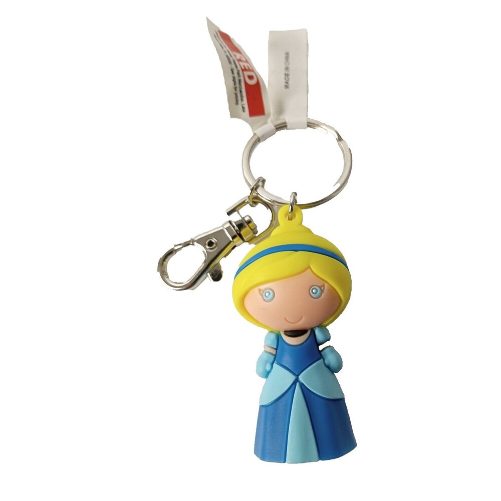 Disney Parks Cinderella Cuties 3D Figural Rubber Keychain Figurine Charm NWT